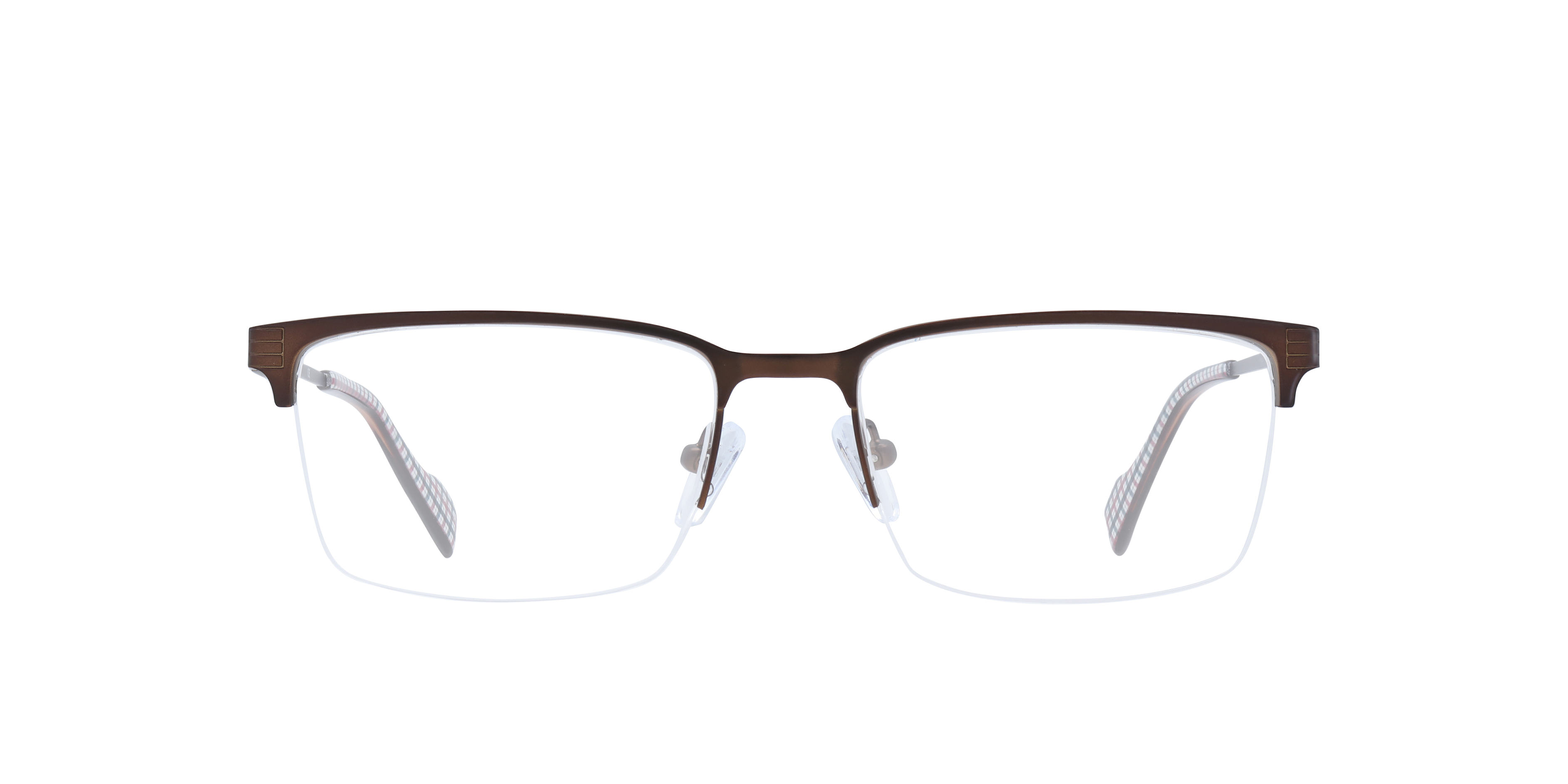 Goswell Brown AcetateSunglass Frames for Glasses Direct, Front View