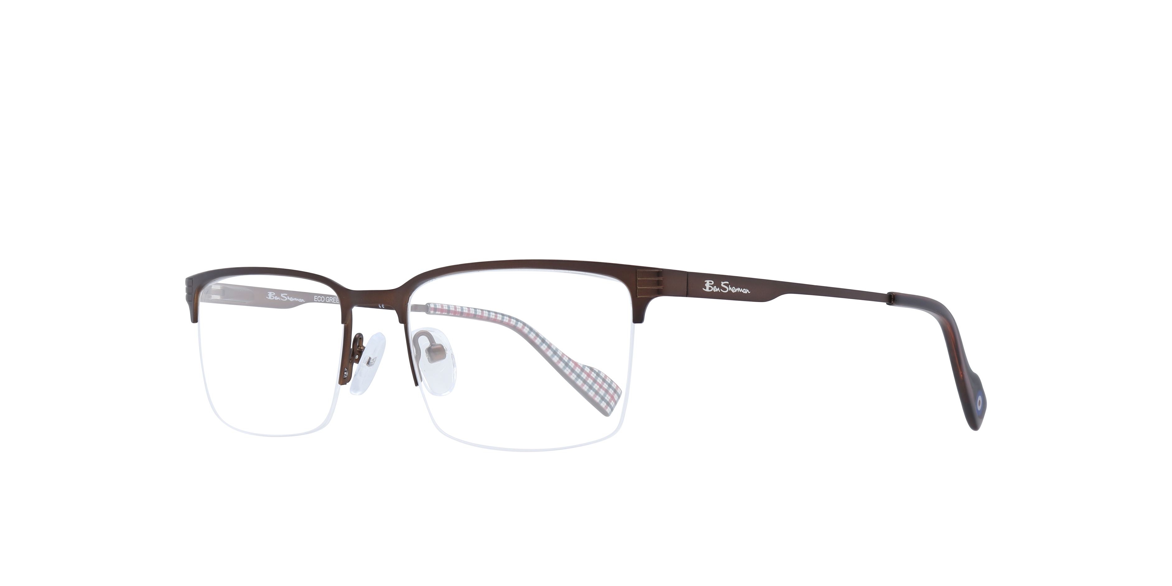 Goswell Brown AcetateSunglass Frames for Glasses Direct, Angle View