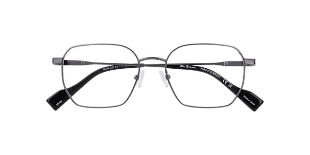 Bsmain Gunmetal MetalEyeglass Frames for Glasses Direct, Closed View