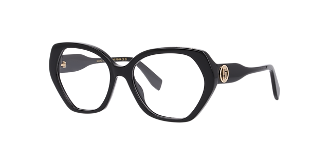 Marc 812 Black AcetateEyeglass Frames for Glasses Direct, Angle View