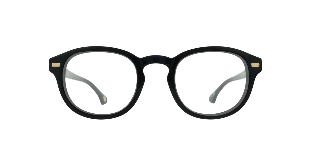 Scout Men's Black,Horn Green,Havana Black Phantos Acetate Eyeglasses Online - Full Rim - Keanu Medium