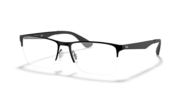 RB6335 Black MetalEyeglass Frames for Glasses Direct, Angle View