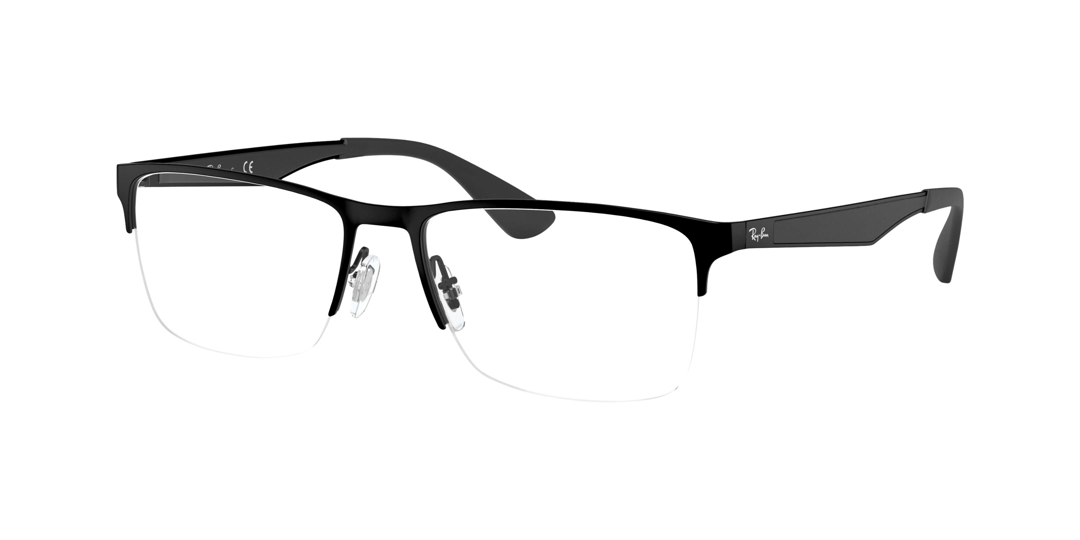 RB6335 Black MetalEyeglass Frames for Glasses Direct, Angle View
