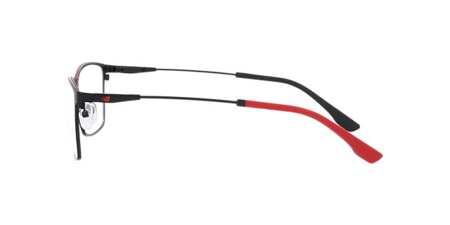 Nb4203 Black Red MetalEyeglass Frames for Glasses Direct, Side View