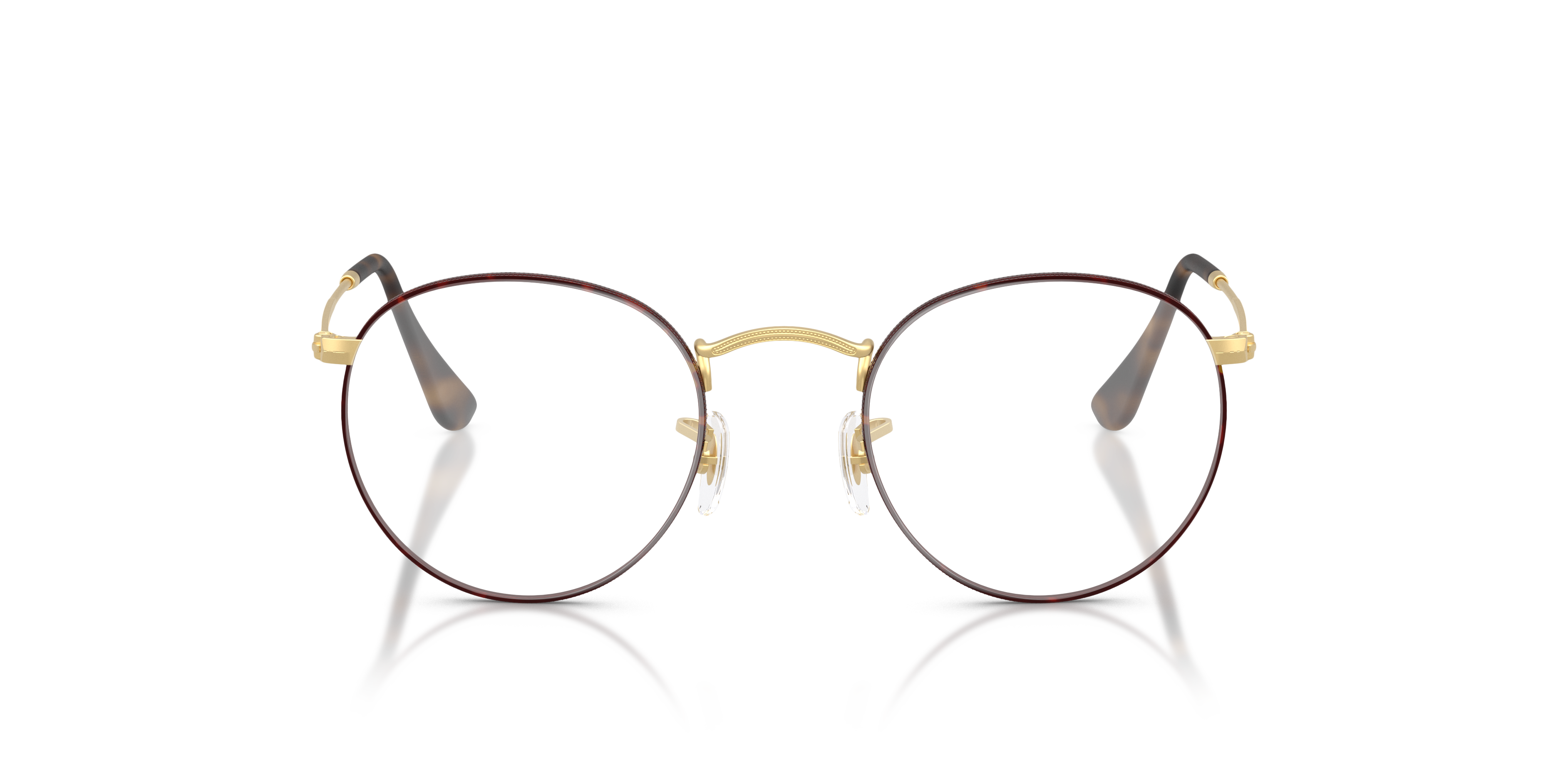 RB3447V Matte Havana On Matte Arista Gold MetalEyeglass Frames for Glasses Direct, Front View
