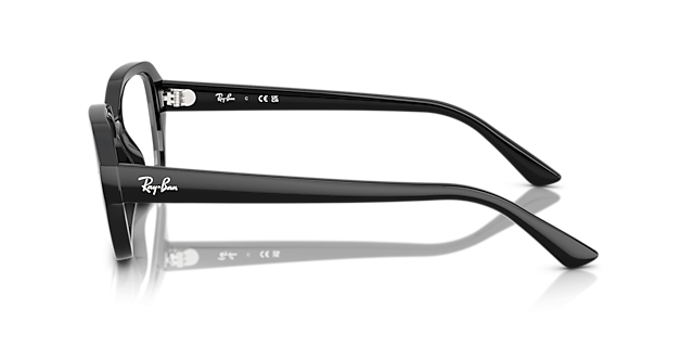 RB7258 Black PlasticEyeglass Frames for Glasses Direct, Side View