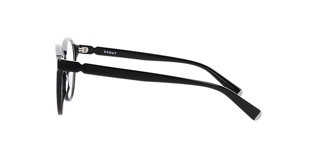 Marcel Grey On Black AcetateEyeglass Frames for Glasses Direct, Side View