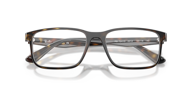RB7241D Havana PlasticEyeglass Frames for Glasses Direct, Closed View