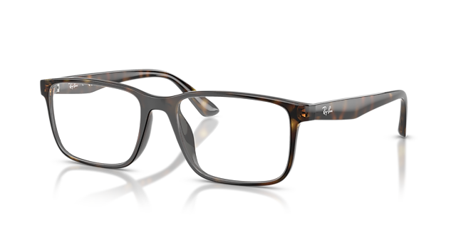 RB7241D Havana PlasticEyeglass Frames for Glasses Direct, Angle View