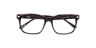 Mason Dark Brown PlasticEyeglass Frames for Glasses Direct, Closed View