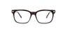 Mason Dark Brown PlasticEyeglass Frames for Glasses Direct, Front View