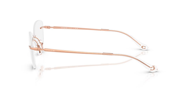 HC5185 Shiny Rose Gold MetalEyeglass Frames for Glasses Direct, Side View