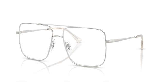 RB3758V Silver MetalEyeglass Frames for Glasses Direct, Angle View