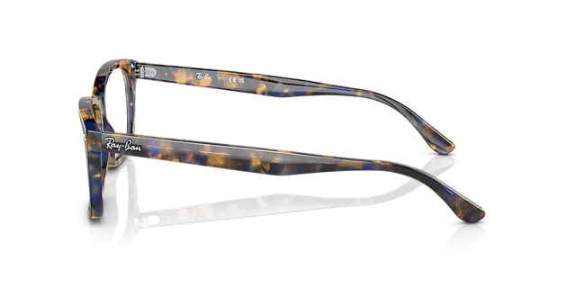 RB5428 Yellow & Blue Havana AcetateEyeglass Frames for Glasses Direct, Side View