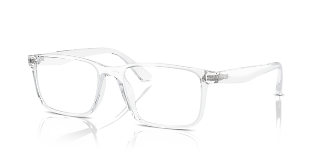 RB7241D Transparent PlasticEyeglass Frames for Glasses Direct, Angle View