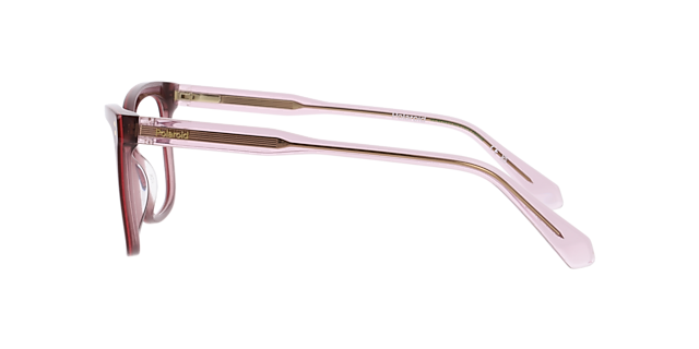 PLD D586 Red AcetateEyeglass Frames for Glasses Direct, Side View