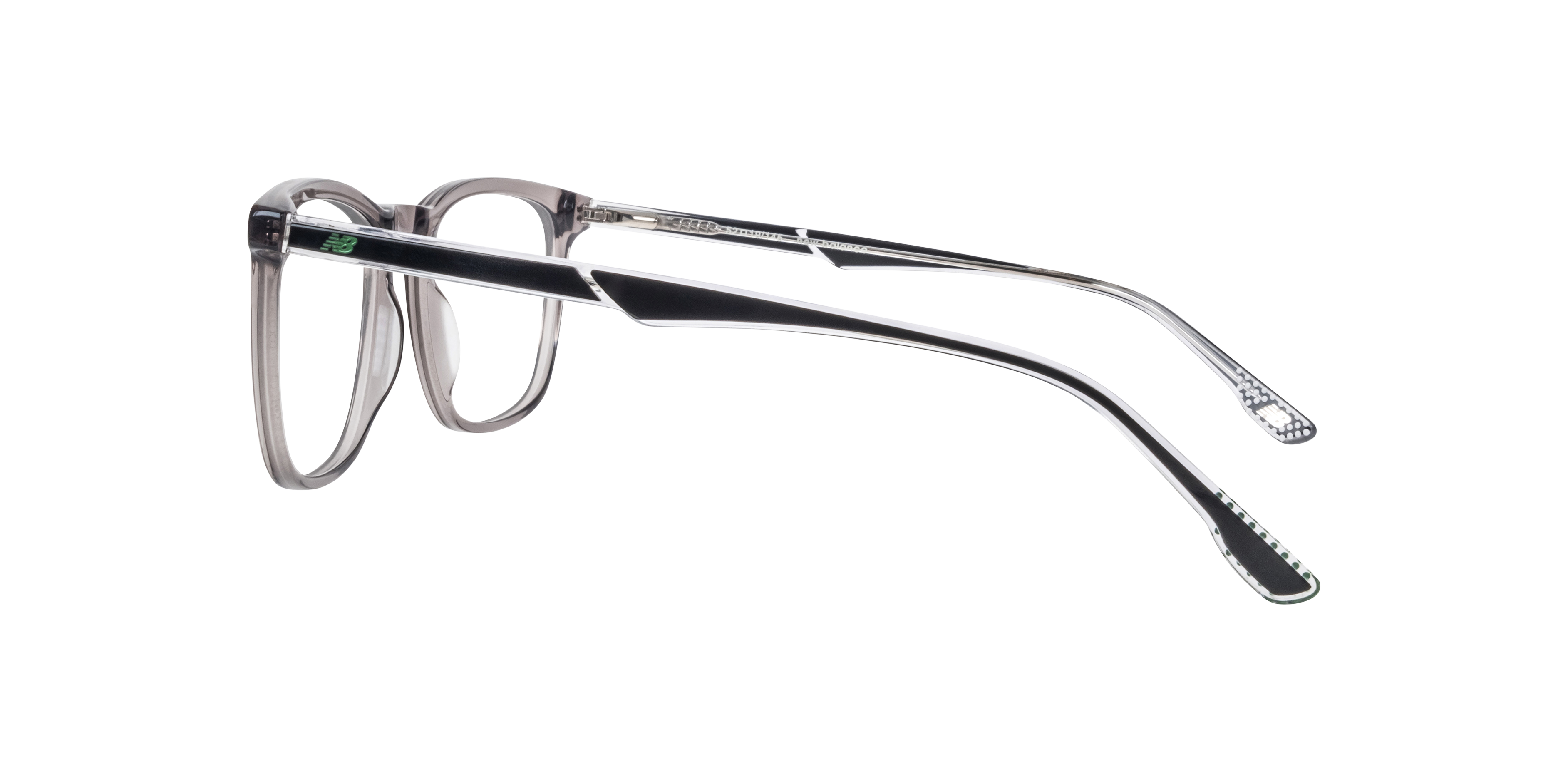 NB4164 Grey AcetateEyeglass Frames for Glasses Direct, Side View