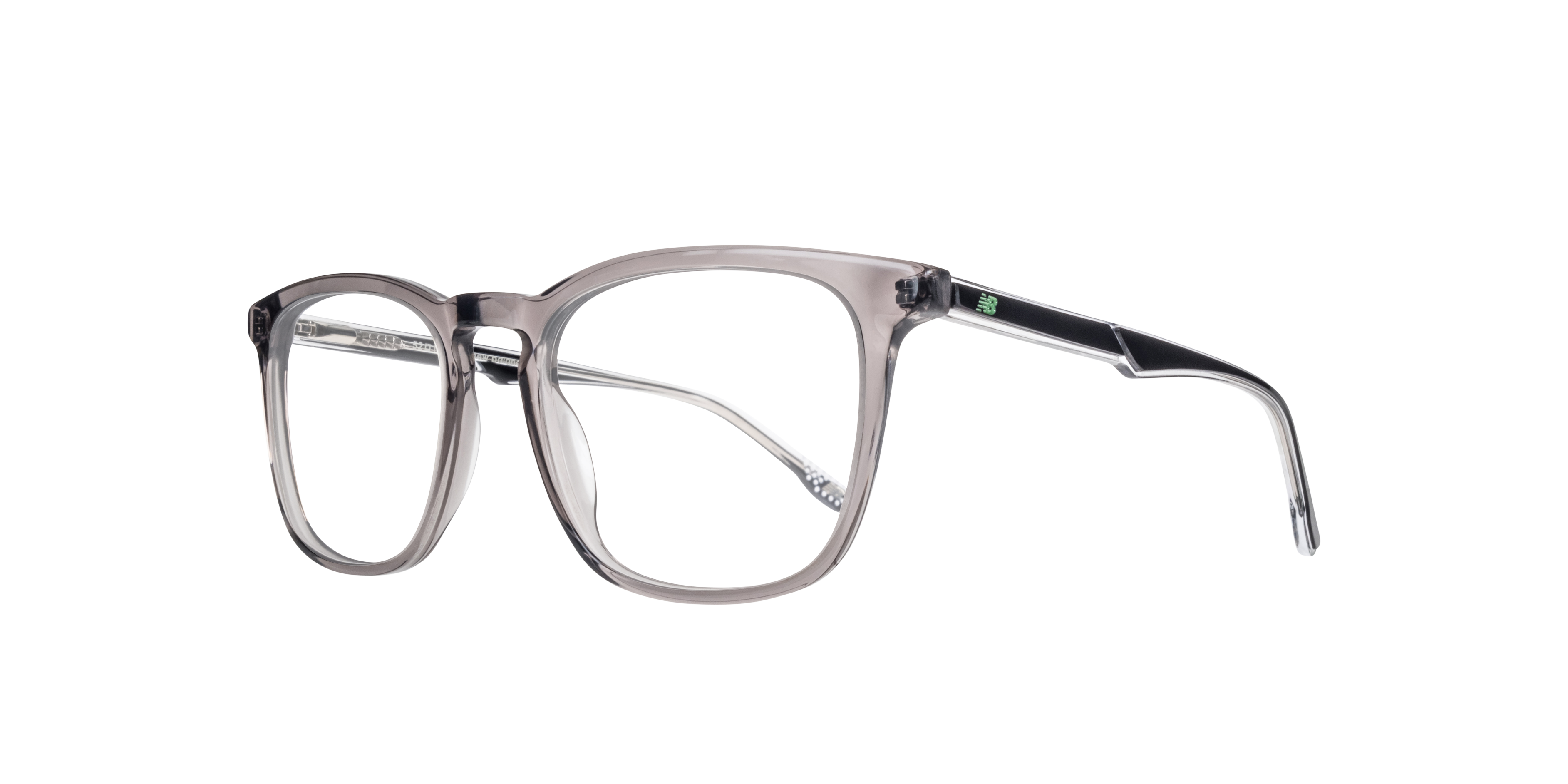NB4164 Grey AcetateEyeglass Frames for Glasses Direct, Angle View