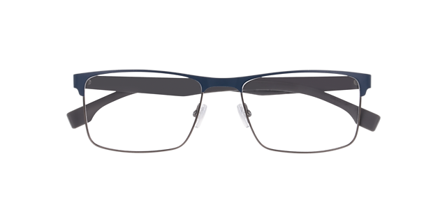 BOSS 1829 Blue Matte MetalEyeglass Frames for Glasses Direct, Closed View