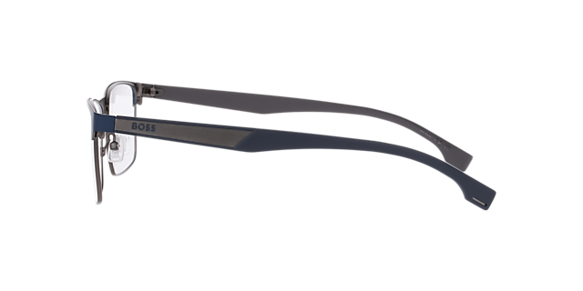 BOSS 1829 Blue Matte MetalEyeglass Frames for Glasses Direct, Side View