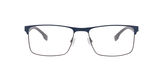 BOSS 1829 Blue Matte MetalEyeglass Frames for Glasses Direct, Front View
