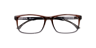 Cuscorex Brown AcetateEyeglass Frames for Glasses Direct, Closed View