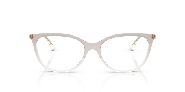 VO5673 Transparent Gradient Brown PlasticEyeglass Frames for Glasses Direct, Front View