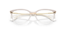 VO5673 Transparent Gradient Brown PlasticEyeglass Frames for Glasses Direct, Closed View