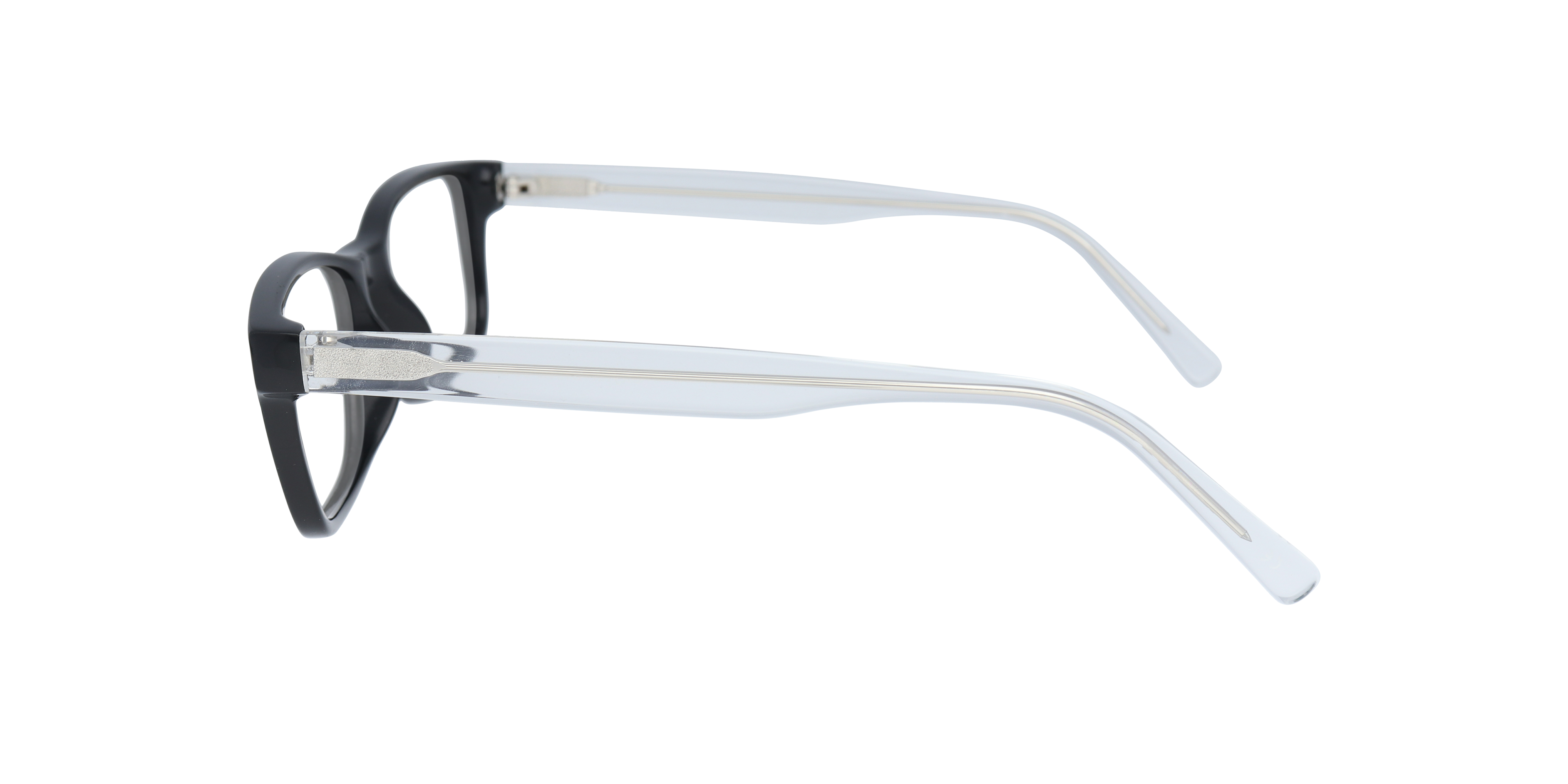 Skylar Black AcetateEyeglass Frames for Glasses Direct, Side View