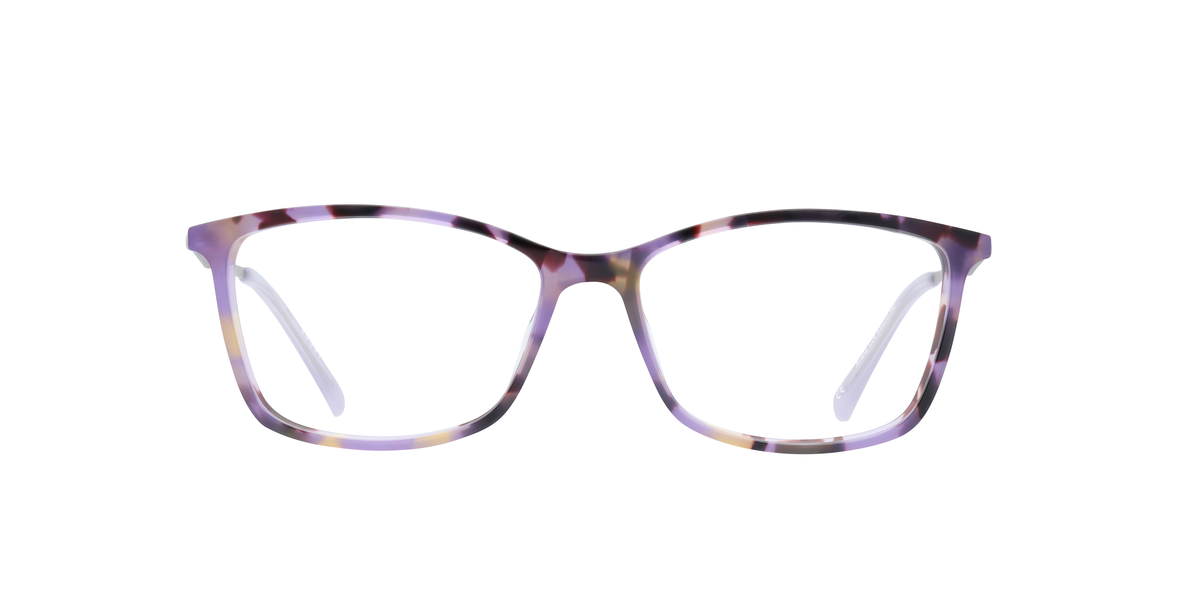 Aviana Purple Havana & Silver AcetateEyeglass Frames for Glasses Direct, Front View