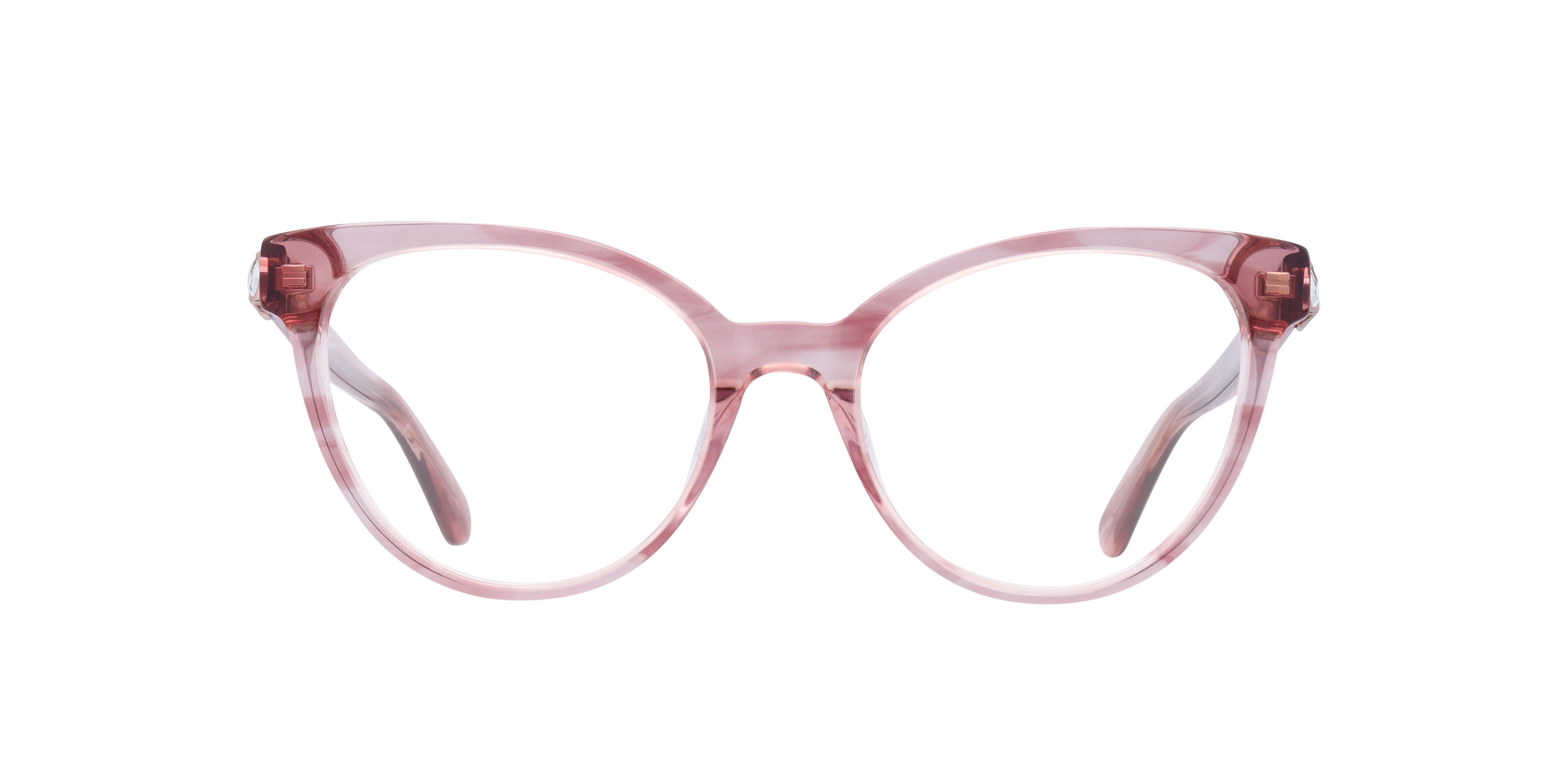 Xandra Pink AcetateEyeglass Frames for Glasses Direct, Front View