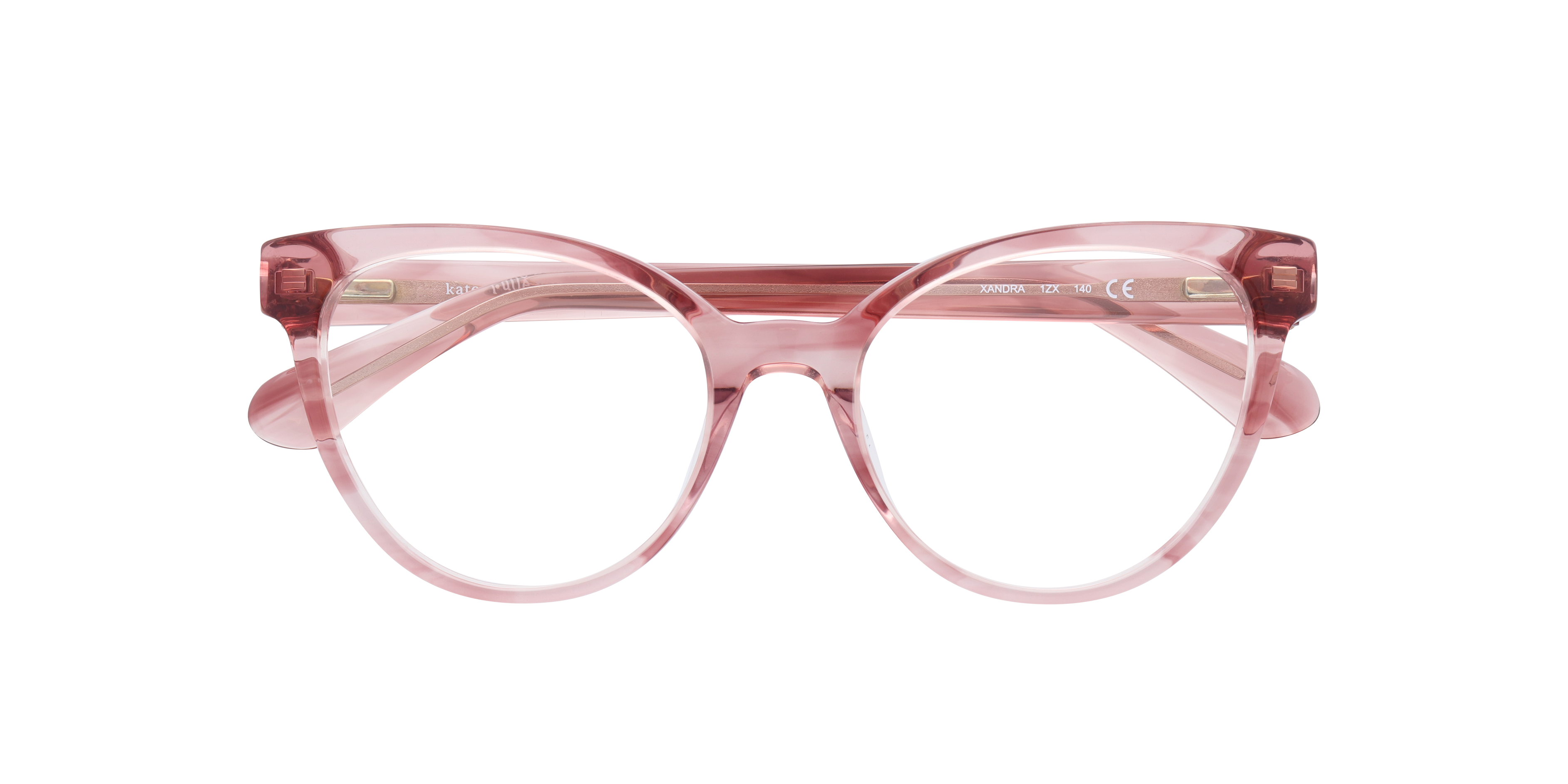Xandra Pink AcetateEyeglass Frames for Glasses Direct, Closed View