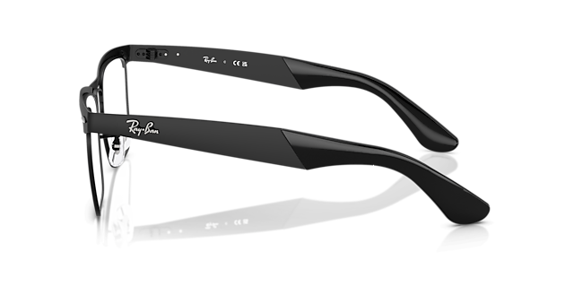 RB3875V Matte Black MetalEyeglass Frames for Glasses Direct, Side View