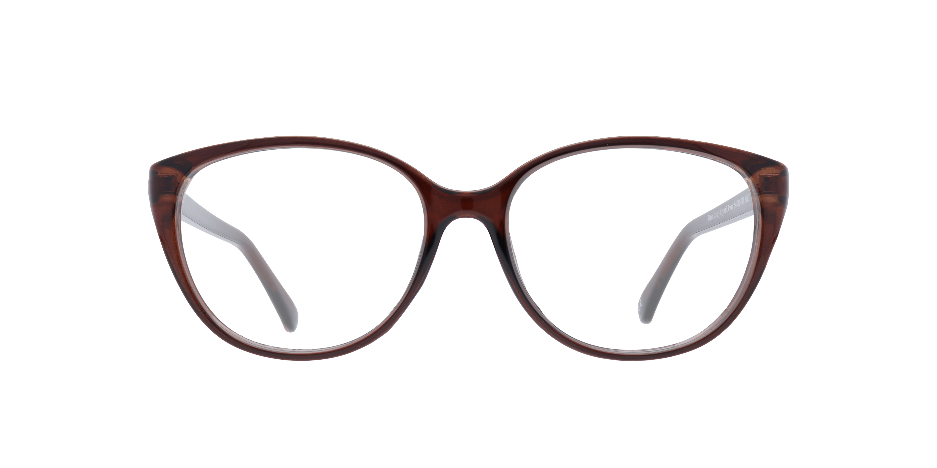 Dawn Brown PlasticEyeglass Frames for Glasses Direct, Front View