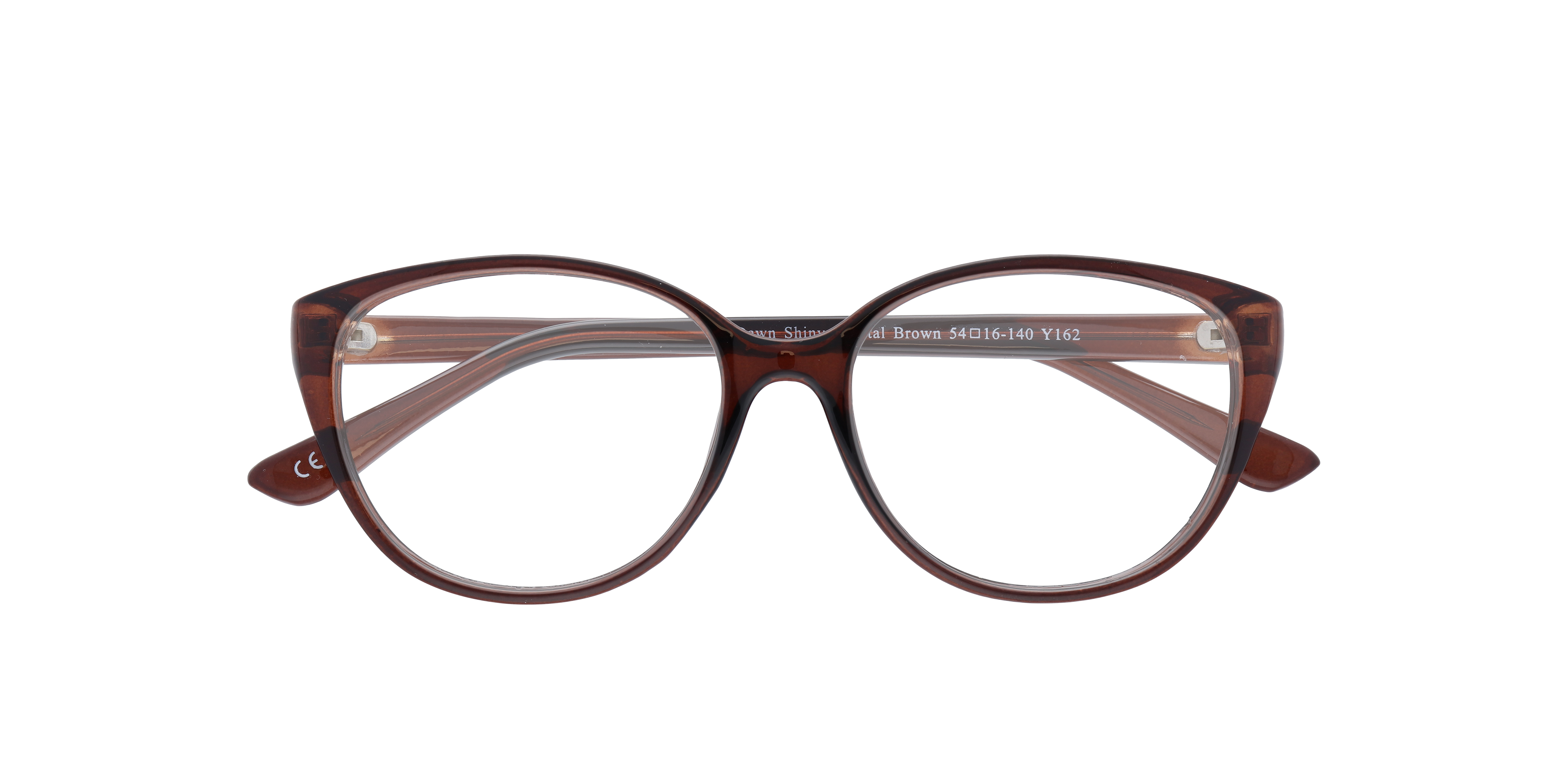 Dawn Brown PlasticEyeglass Frames for Glasses Direct, Closed View