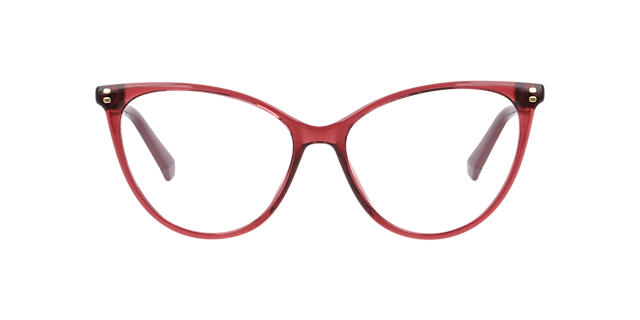 PLD D551 Burgundy PlasticEyeglass Frames for Glasses Direct, Front View