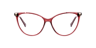 PLD D551 Burgundy PlasticEyeglass Frames for Glasses Direct, Front View