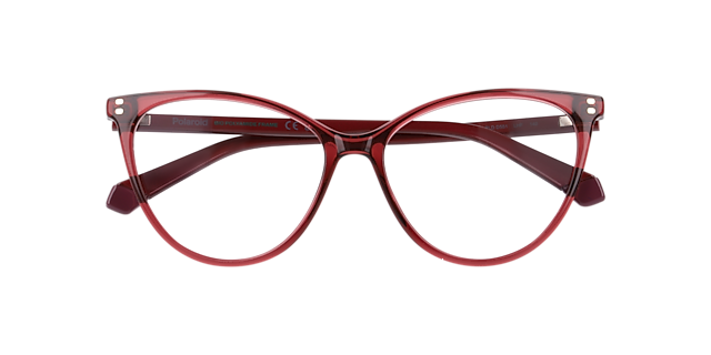 PLD D551 Burgundy PlasticEyeglass Frames for Glasses Direct, Closed View