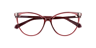 PLD D551 Burgundy PlasticEyeglass Frames for Glasses Direct, Closed View