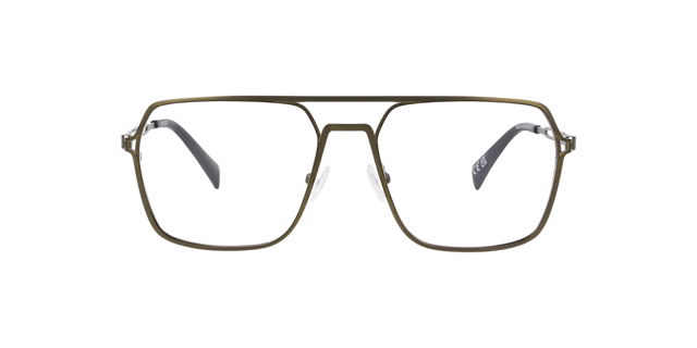Mckinlay Khaki MetalEyeglass Frames for Glasses Direct, Front View