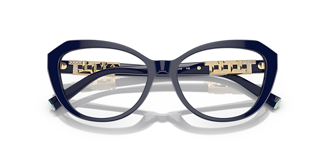 TF2241B Dark Blue AcetateEyeglass Frames for Glasses Direct, Closed View