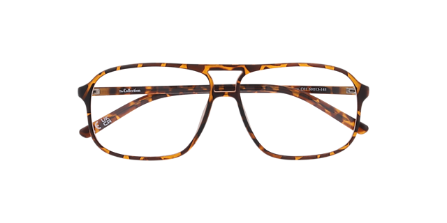 Matthew Havana Brown PlasticEyeglass Frames for Glasses Direct, Closed View