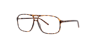 Matthew Havana Brown PlasticEyeglass Frames for Glasses Direct, Angle View