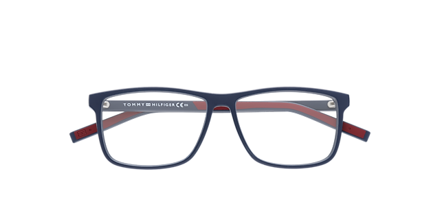 TH 1696 Blue Red PlasticEyeglass Frames for Glasses Direct, Closed View