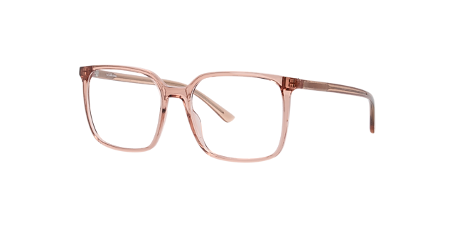 Mia Crystal Light Brown PlasticEyeglass Frames for Glasses Direct, Angle View