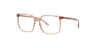 Mia Crystal Light Brown PlasticEyeglass Frames for Glasses Direct, Angle View