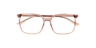 Mia Crystal Light Brown PlasticEyeglass Frames for Glasses Direct, Closed View