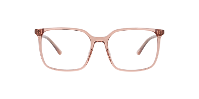 Mia Crystal Light Brown PlasticEyeglass Frames for Glasses Direct, Front View