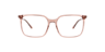 Mia Crystal Light Brown PlasticEyeglass Frames for Glasses Direct, Front View