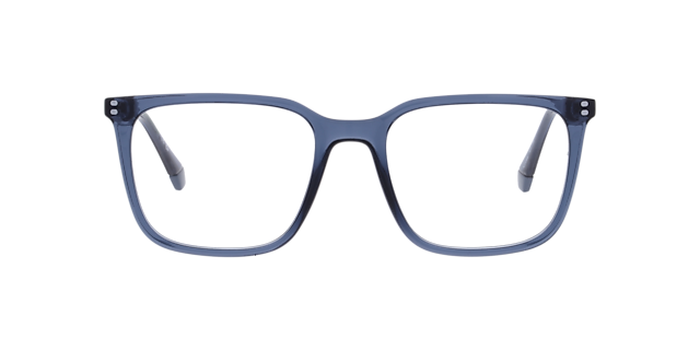 PLD D580 Blue PlasticEyeglass Frames for Glasses Direct, Front View
